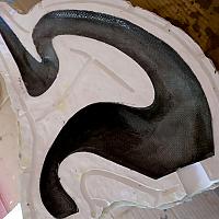 Structure en carbone T700 de sculpture contemporaine